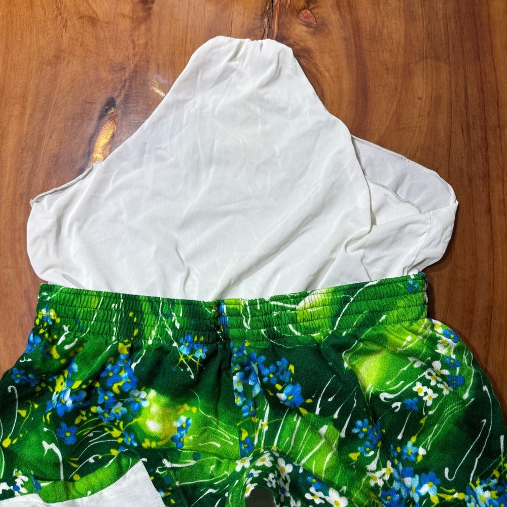 Vintage 60s 70s Pomare Mens Shorts Large Medium Barkcloth Hawaiian A3-13 - Picture 5 of 6